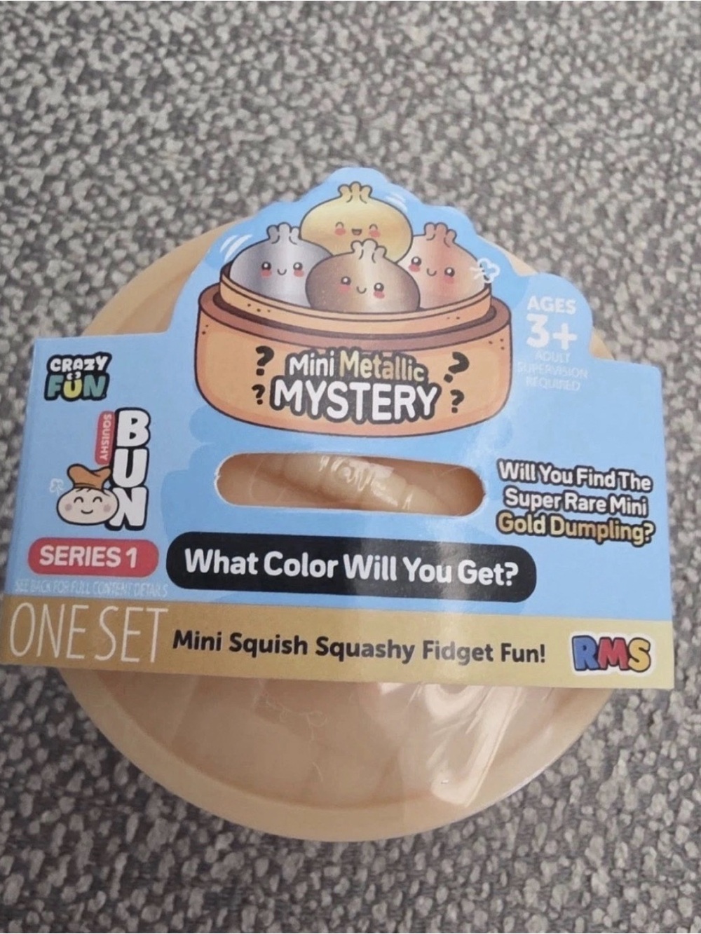 RMS Crazy Fun Squishy Bun Series 1 Mini Metallic Mystery Dumpling New and Sealed